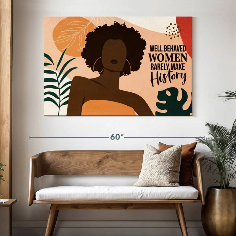Femmes dans l'histoire, H 34 po x l 51 po