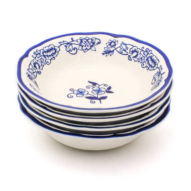 Euro Ceramica Blue Garden Ceramic Utensil Holder, Blue & White