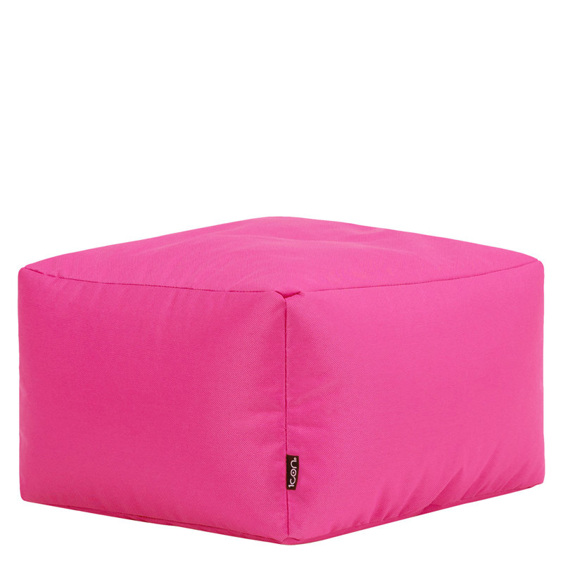  38Cm Round Pouffe Ottoman, Pink