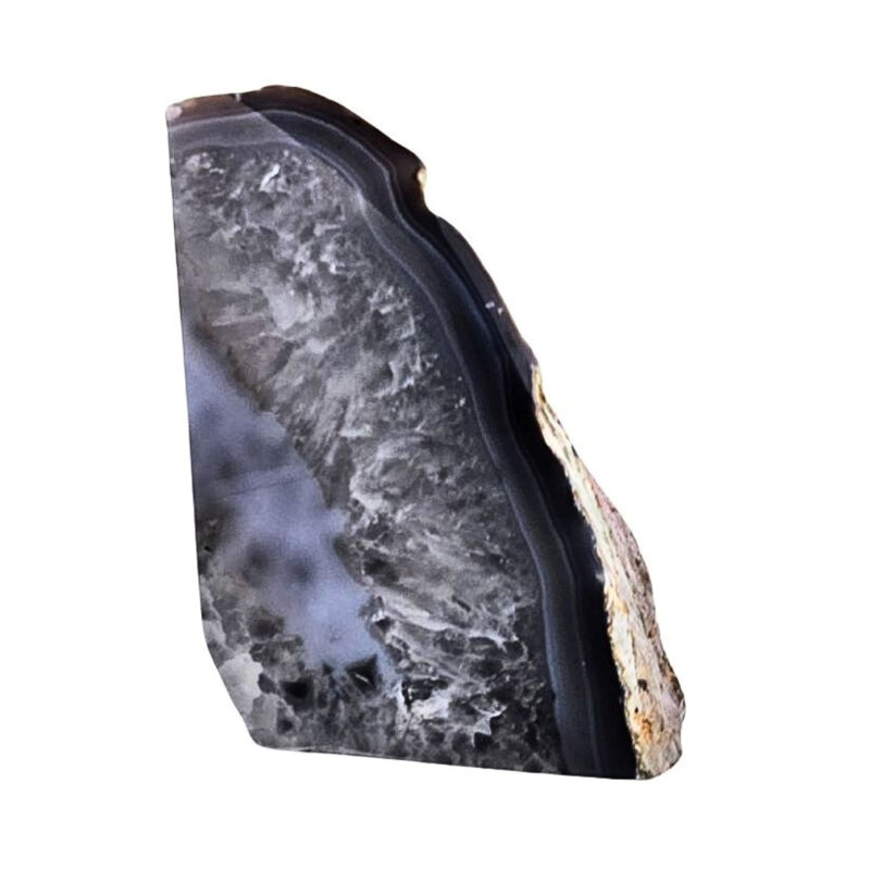 Serre-livres simples Eternity Agate |  Gris, H 7,5 po x l 5 po x P 4,5 po