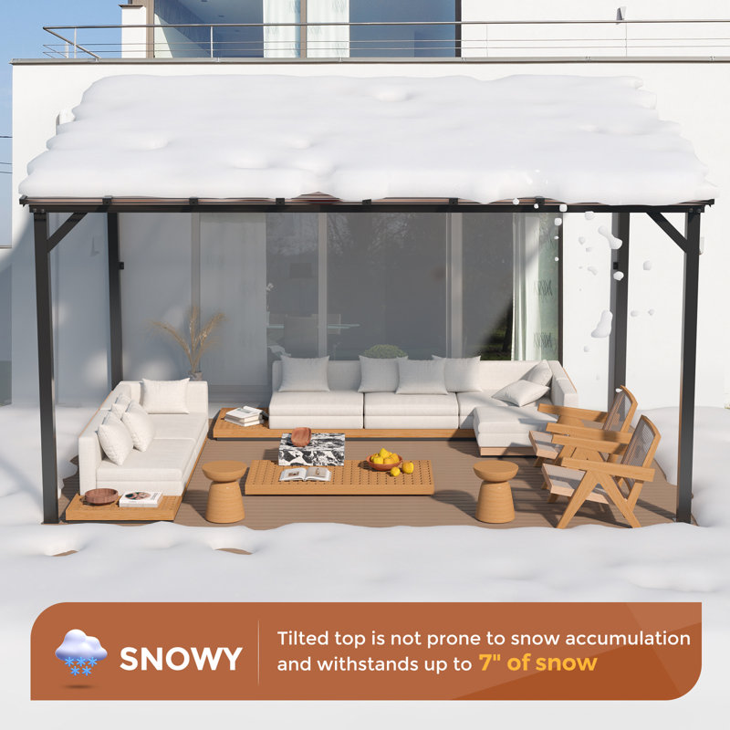 Angeli 10 Ft. W x 10 Ft. D Steel Patio Gazebo