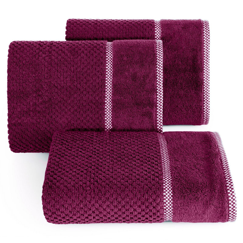 Hollynd Midweight Jacquard Hand Towel, Amaranth