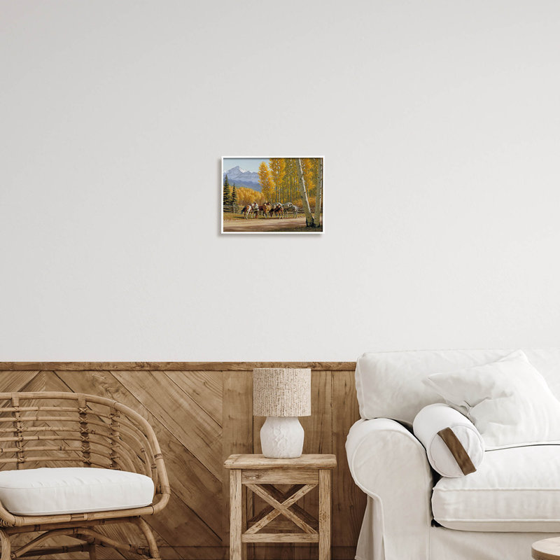 Art de giclée par Jimmy Dyer, H 11 po x l 14 po x P 1,5 po, Giclée encadrée blanc bord de mer