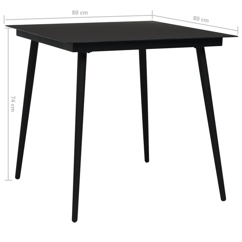 Ensemble repas extérieur pour 4 personnes Square