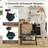 Reauna 78cm H x 60cm W Utility Cart with Wheels-1557252023