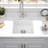 18"X16" Quartz Sink - Stain & Built To Withstand Use Includes Grid And Strainer For Practicality 18" L X 16" W Undermount Rust Modern Appearance Look