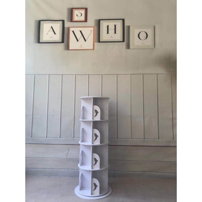 137.16cm H x 50.8cm W Plastic Corner Bookcase