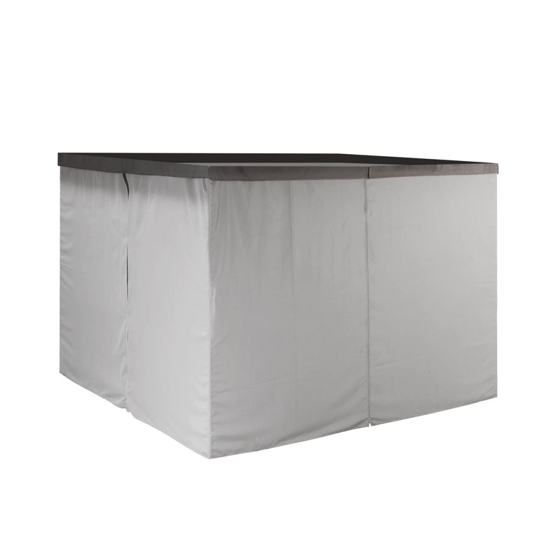 Rideau d'intimité pour pavillon de jardin Home Isle, Gris, H 79,2 po x l 98,4 po