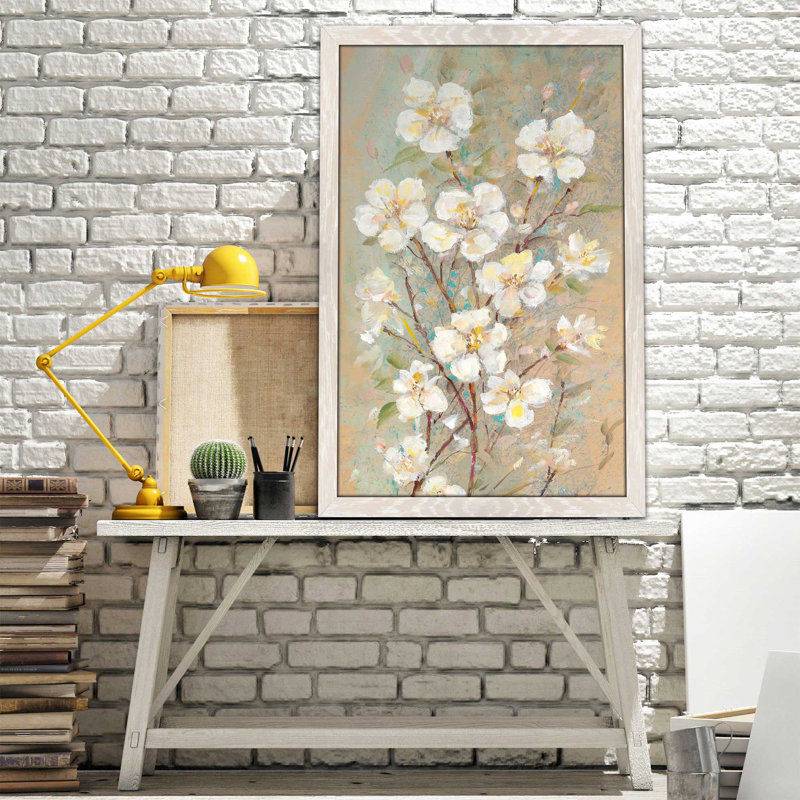 « spring réveiling i », reproduction de peinture à l’huile encadrée, H 51,5 po x l 35,5 po x P 0,75 po