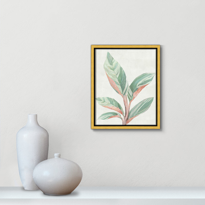 Gingembre II - reproduction d'art, H 11,5 po x l 9,5 po x P 2 po, Toile encadrée d'or