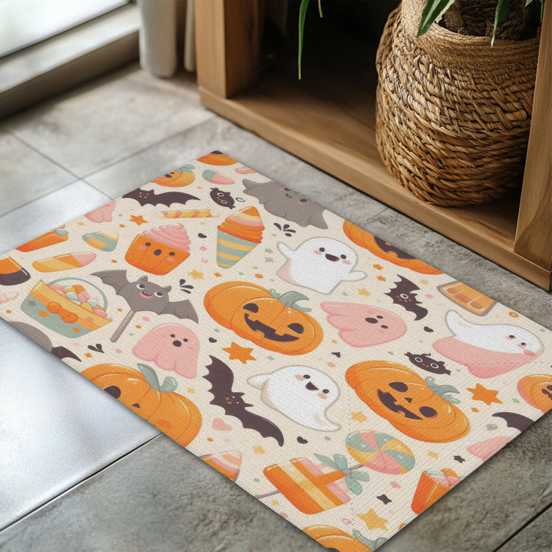 Tapis Pastel Ghoulish Charm, Rectangulaire 3 pi x 5 pi