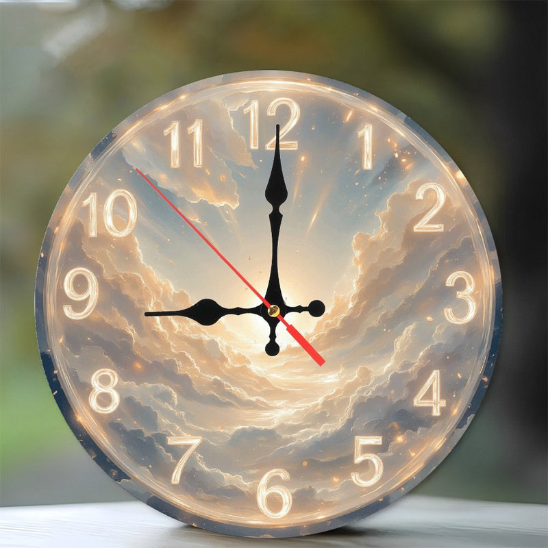 Horloge murale Sunrise Cloudscape Home Decor