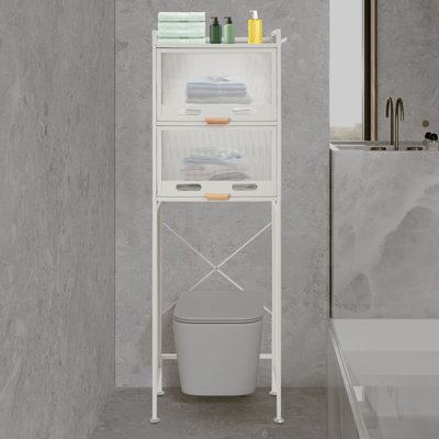 Armoire de rangement autoportante pour la toilette