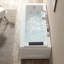 67 po X 29 po Baignoire rectangulaire en alcôve avec baignoire à tourbillon et drain à gauche