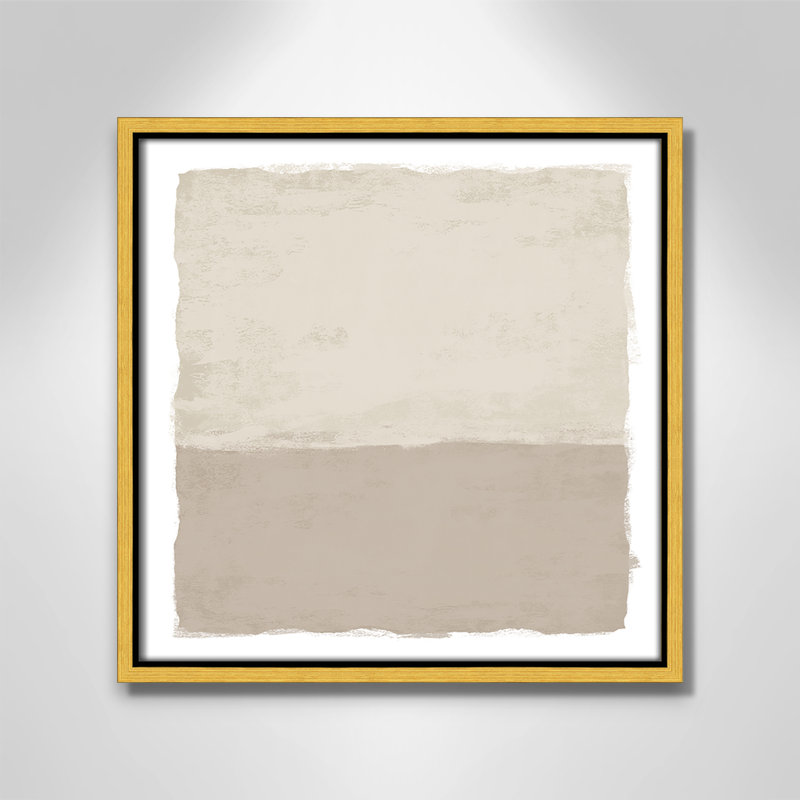«Silent Sands II» par Natalie Carpentieri, H 13,5 po x l 13,5 po, Doré
