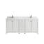Meuble-lavabo double 72 po avec comptoir en quartz Chicago-96001204