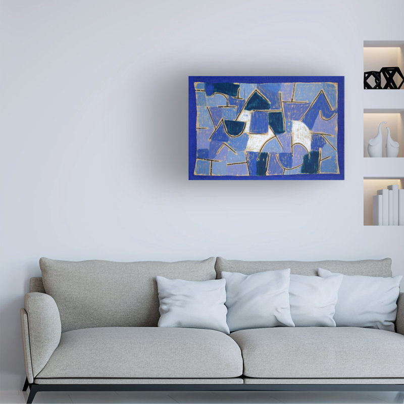 Art sur toile, Collection bleue des maîtres bolognais par Paul Klee, H 22 po x l 32 po