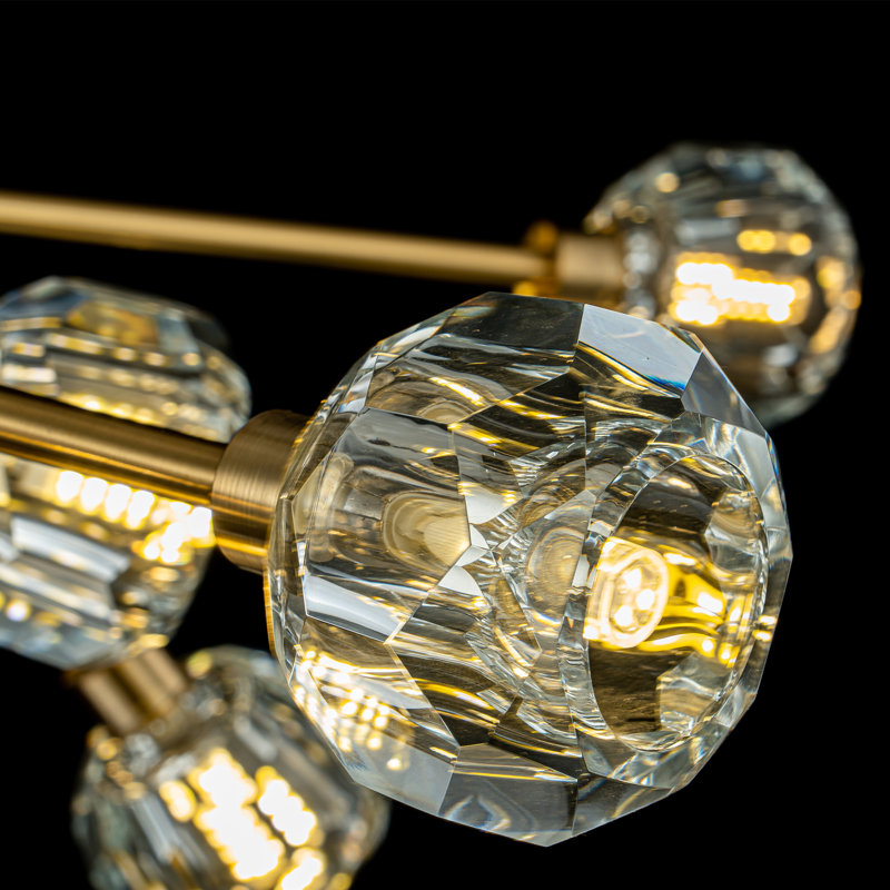 Lustre sphérique spoutnik 18 lumières Burness