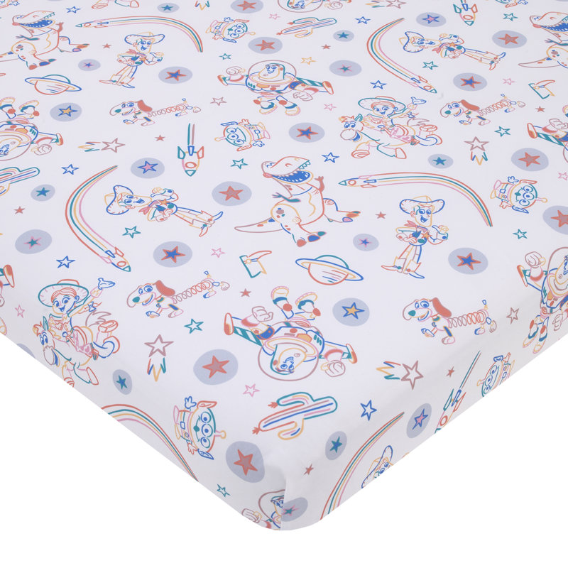 Drap-housse pour lit de bébé standard Nojo Disney Baby Basics