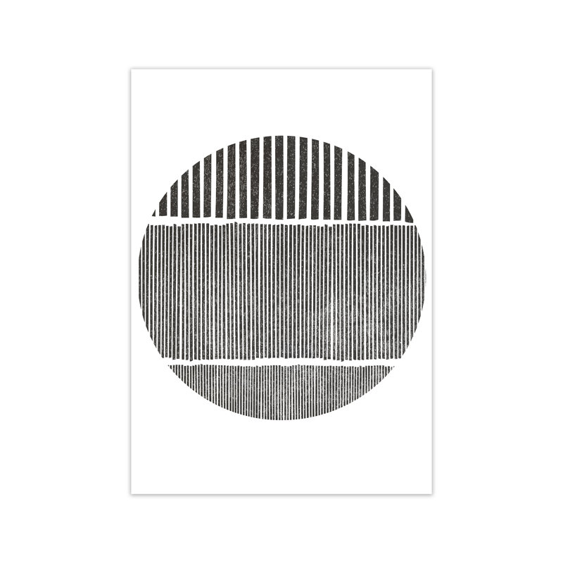 Black And White Lines - Print, No Frame, 30cm H x 21cm W x 1cm D