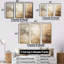 «Beige Minimalisme Storms I» - ensemble de reproductions d'art mural tempêtes-381559388-381559384