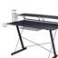 Bureau d'ordinateur avec tablette Sport TS-200, noir
