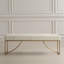 Banc en cuir Nehmia Ivory
