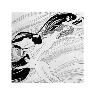 The Blood of Fish published in 'Ver Sacrum' magazine by Gustav Klimt - Giclee Print