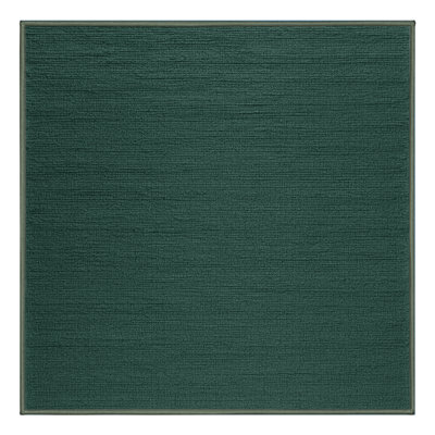 Machine Washable Solid Green Area Rug