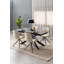 Fiona Extendable Metal Base Dining Table-98683580-98683582