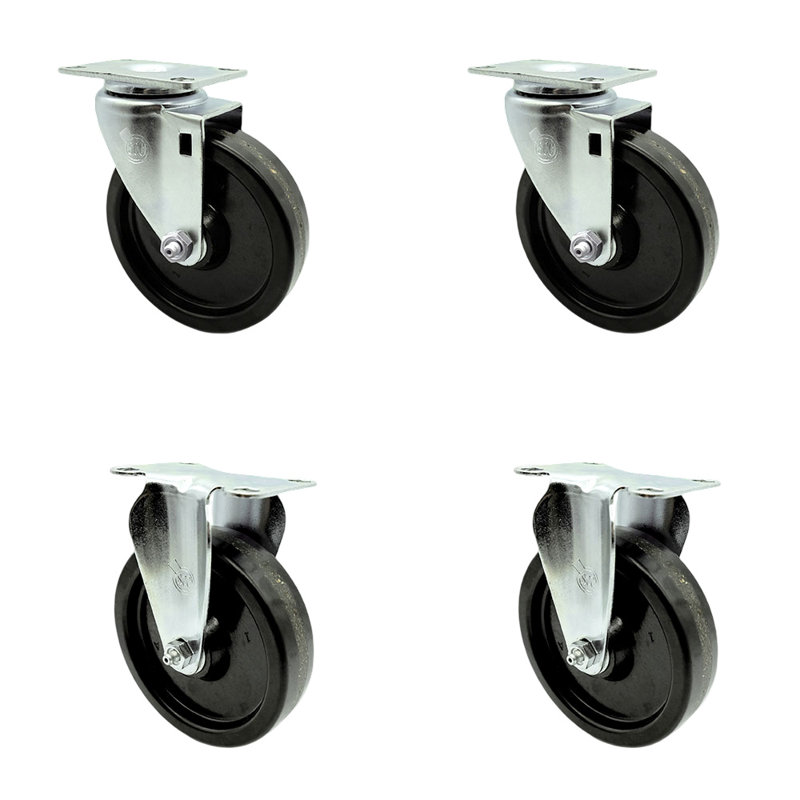 4 Piece Phenolic Swivel Caster Set
