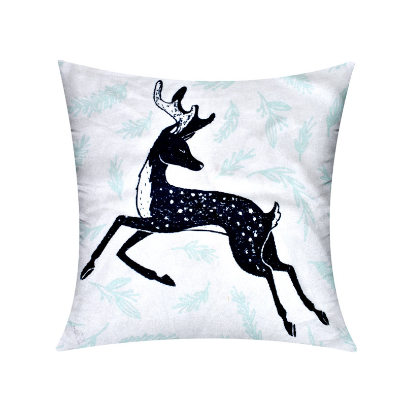 Millano Collection Jumping Deer Square Pillow Cover & Insert