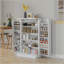 Armoire de rangement pour garde-manger de 41 po, armoire de cuisine autoportante avec 12 tablettes de porte, portes doubles, étagère à 5 niveaux et tablettes réglables