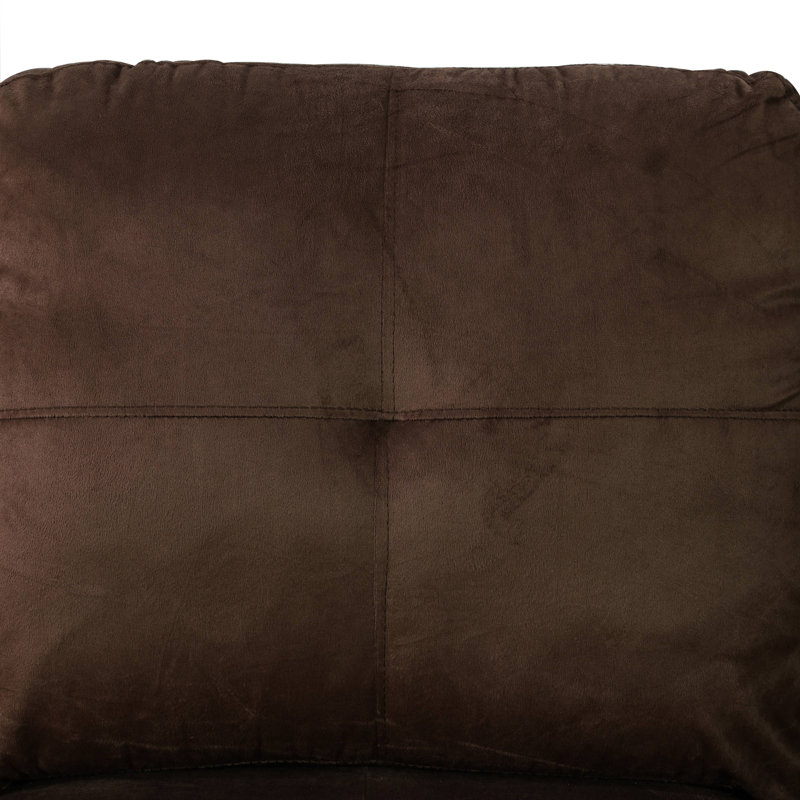 Larelle 103.5" Wide  Sofa & Chaise, Right Hand Facing, Chocolate Brown Microfiber/Microsuede