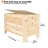 Multi-Purpose Wooden Toy Storage Box with Lid - Large Bed End Storage Bench