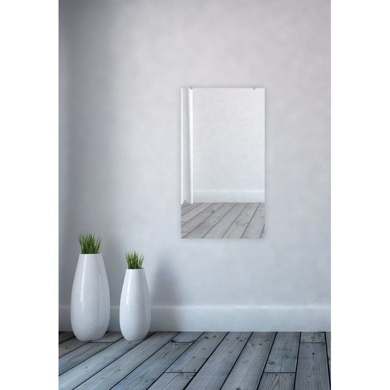 Zarrea Flat Wall Mirror, 46.5" x 26.5"