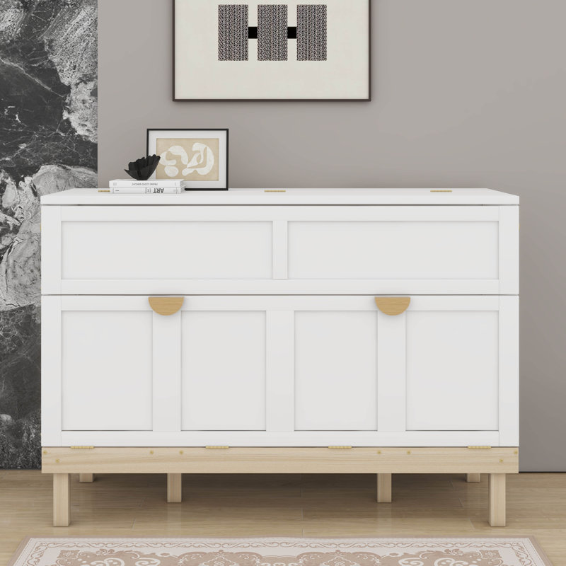 Grand lit escamotable, Blanc