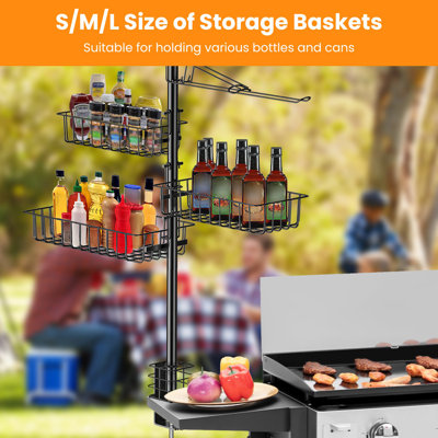 Griddle Caddy With Paper Towel Holder