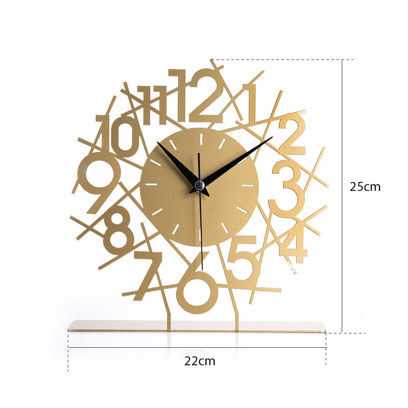Becknell Elegant Black Decorative Clock, 9.8 inches Diameter | 100% Metal Construction, Thickness: 0.06 inches | Silent Mechanism, Operates on 1 AA Battery (Not Included) | Perfect for Home or Office Décor, Timeless Design