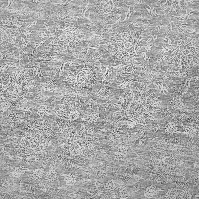 Jeté floral Sherpa ASB724 Addison, Grey Floral 1