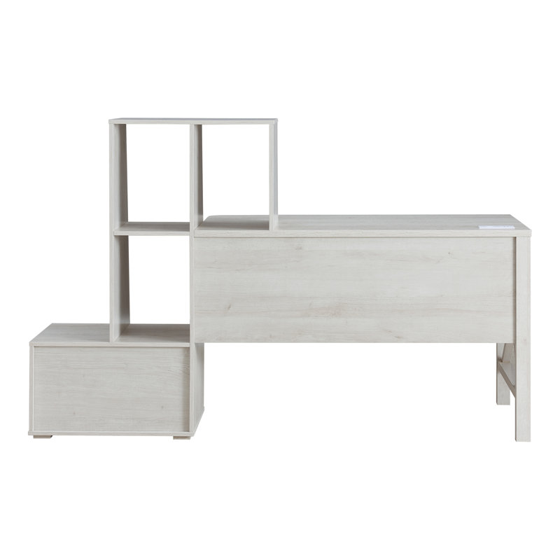 Bureau de direction avec huche Theo, Chêne blanc