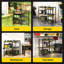 Chariot à outils à 28 perceuses: rangement de garage roulant avec station de charge