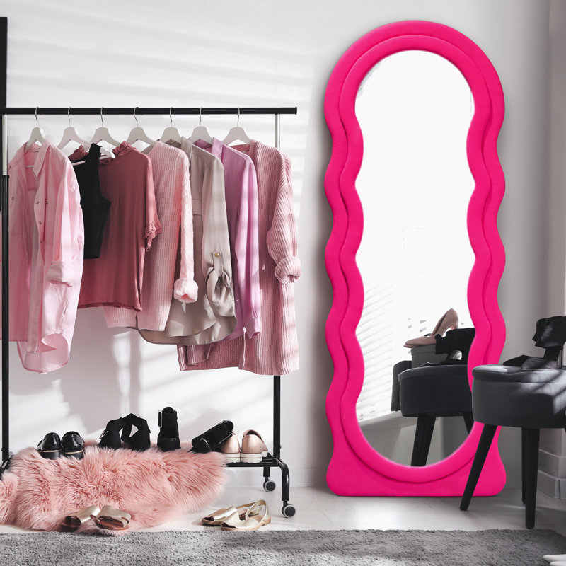 Irregular Wavy Mirror, Beige