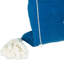  Housse de coussin rayé carré bleu