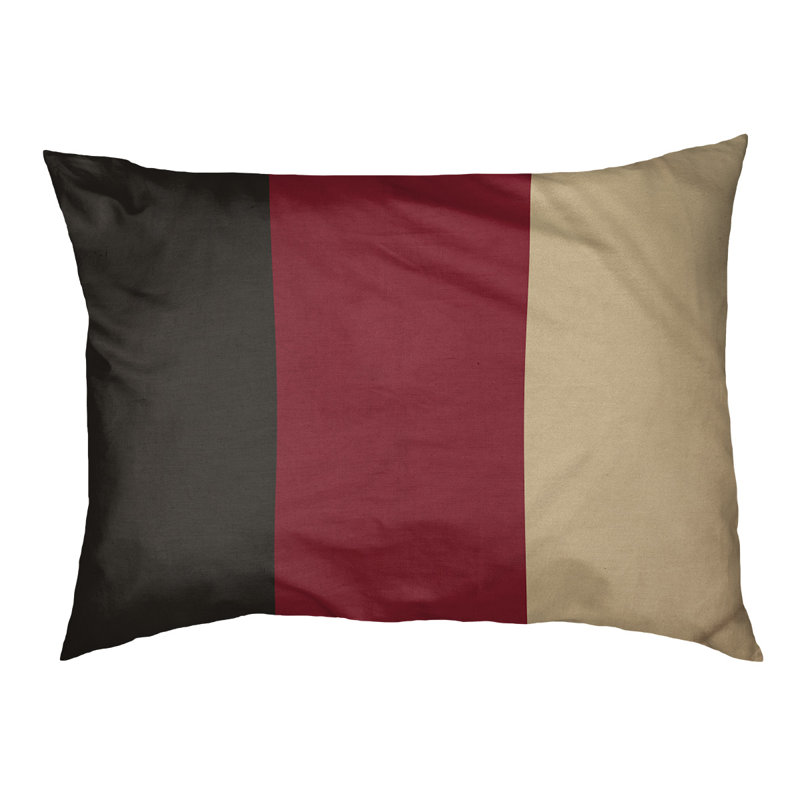 Coussin pour chien hockey Las Vegas, Petit (l 28 po x P 18 po x H 9,5 po), Noir / rouge brique / sable du désert