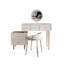 Coiffeuse avec miroir lumineux, 5 tiroirs, 1 chaise