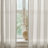 52''W Light Filtering Linen Curtains - Back Tab & Rod Pocket Top, 2 Panels Set-212203096