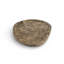 Plateau en forme de travertin gris