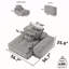 Canapé modulaire surdimensionné Modern-1425339312
