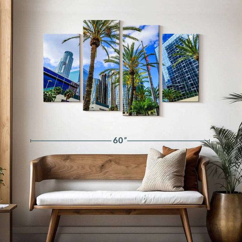 Los angeles city palms Sireci, H 32 po x l 52 po